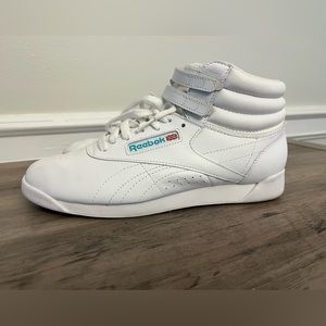 Vintage Women's Reebok Classic Freestyle Hi White High Top Size 9